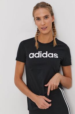 Adidas: Чёрная футболка 