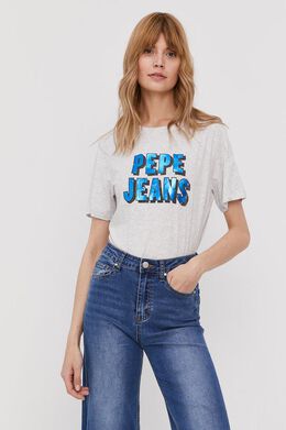 Pepe Jeans: Серая футболка 