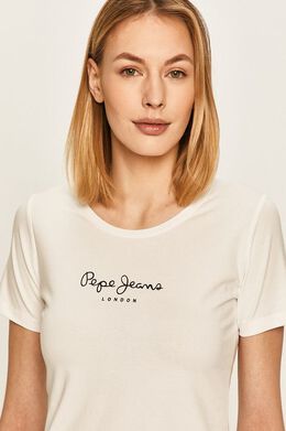 Pepe Jeans: Белый топ 