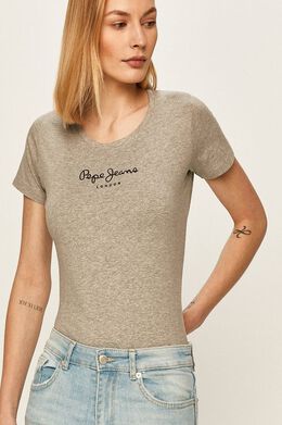 Pepe Jeans: Серый топ 