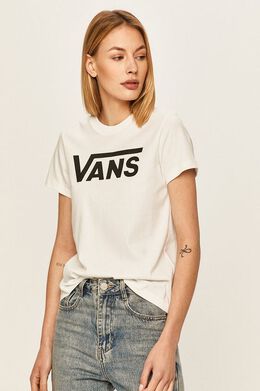 Vans: Белая футболка 