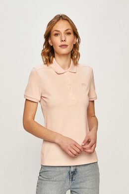 Lacoste: Розовое поло 