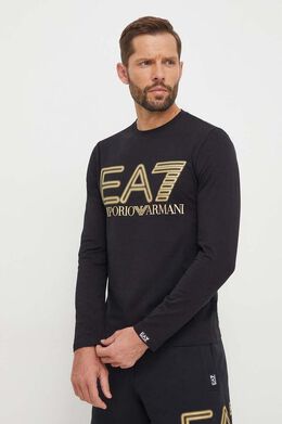 EA7 EMPORIO ARMANI: Чёрная рубашка 