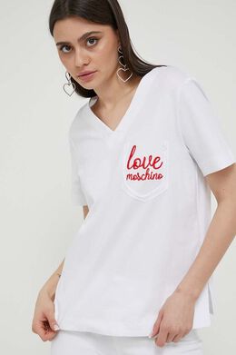 LOVE MOSCHINO: Хлопковая футболка 