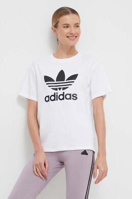 Adidas Originals: Бежевая футболка  Originals