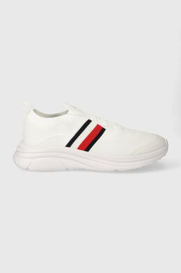 Tommy Hilfiger: Белые кроссовки  Runner