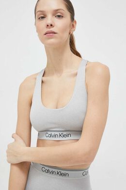 Calvin Klein Performance: Серый бюстгальтер 