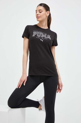 PUMA: Чёрная футболка 