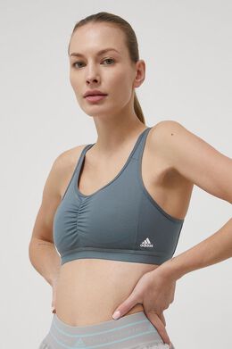 ADIDAS PERFORMANCE: Синий бюстгальтер 