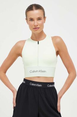 Calvin Klein Performance: Зелёный бюстгальтер