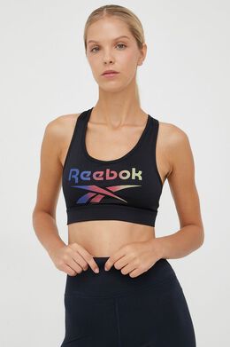 Reebok: Чёрный бюстгальтер 