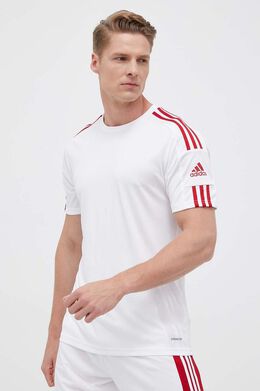 Adidas: Белая футболка 