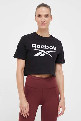 Reebok: Чёрная футболка 