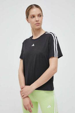 ADIDAS PERFORMANCE: Чёрная футболка  Essentials