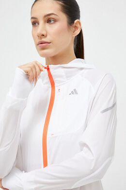 Adidas: Белая куртка 