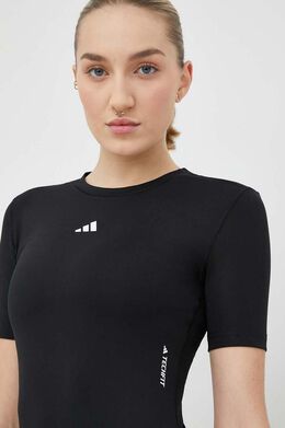 Adidas: Чёрная футболка 