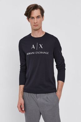 Armani Exchange: Тёмная футболка 