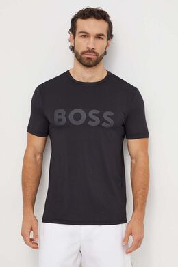 BOSS: Зелёная футболка 