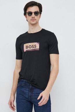 BOSS: Хлопковая футболка 