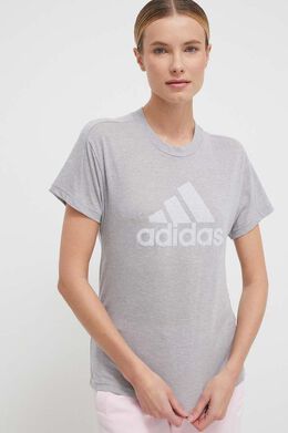 Adidas: Серая футболка 