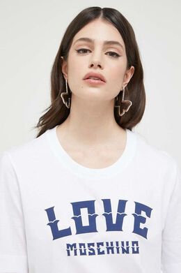 LOVE MOSCHINO: Хлопковая футболка 