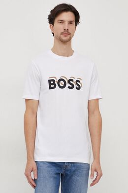 BOSS: Хлопковая футболка 