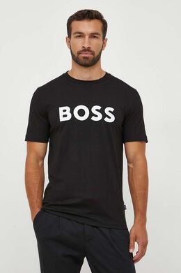 BOSS: Хлопковая футболка 