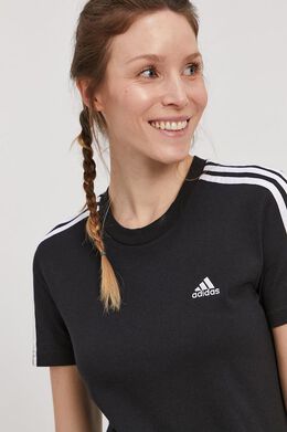 Adidas: Чёрная футболка 