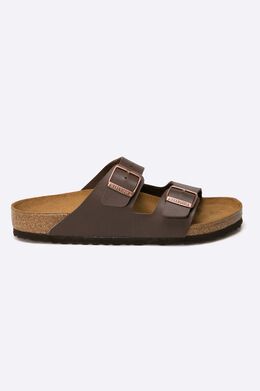 Birkenstock: Коричневые шлёпанцы 