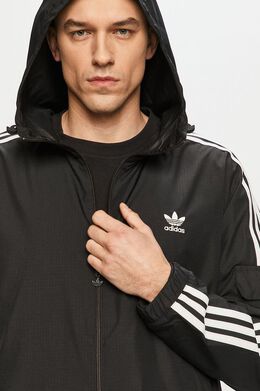 Adidas Originals: Чёрная куртка Adicolor Classics