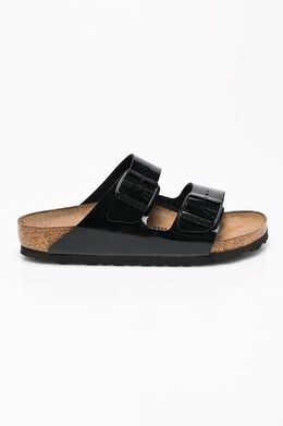 Birkenstock: Чёрные шлёпанцы 