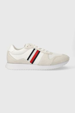 Tommy Hilfiger: Белые кроссовки  Runner