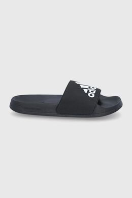 Adidas: Чёрные шлёпанцы  Adilette