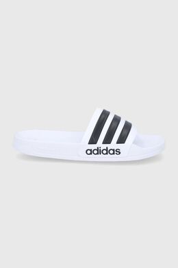 Adidas: Белые шлёпанцы  Adilette