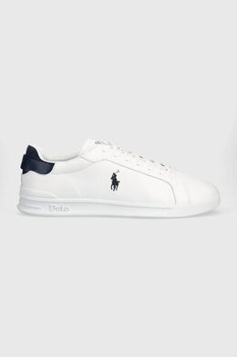 Polo Ralph Lauren: Белые кроссовки