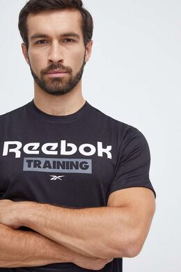 Reebok: Чёрная футболка 