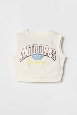 Adidas Originals: Бежевый топ