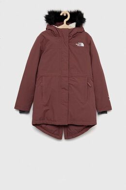 The North Face: Розовый пуховик