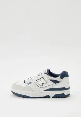 New Balance: Бежевые кеды 