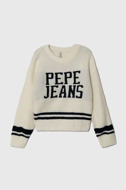 Pepe Jeans: Бежевый свитер 