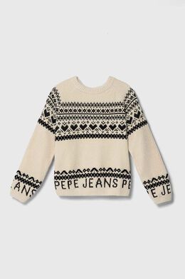 Pepe Jeans: Бежевый свитер 