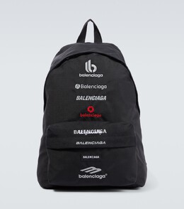 Balenciaga: Чёрный рюкзак  Explorer