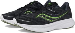 Saucony: Чёрные кроссовки 