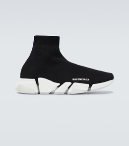 Balenciaga: Чёрные кроссовки Speed.2