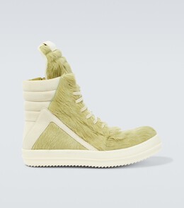 Rick Owens: Бежевые кеды Geobasket