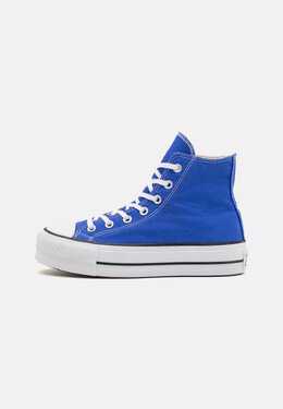 Converse: Синие туфли Chuck Taylor All Star Lift