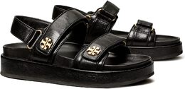 Tory Burch: Чёрные сандалии  Kira