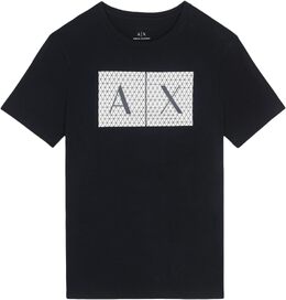 Armani Exchange: Тёмная футболка 