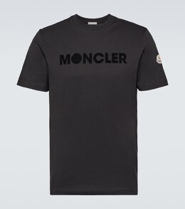 Moncler: Чёрная футболка 