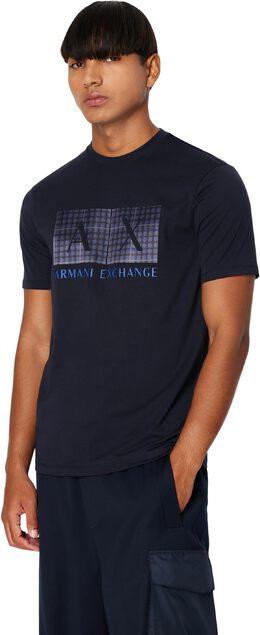 Armani Exchange: Футболка AX в клетку